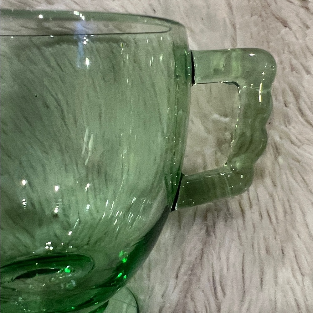 2 cups Fostoria mayfair green (line 2419) 1930-1938 - Picture 4 of 5